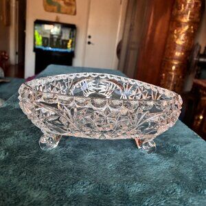 Lenox Etched Cut Crystal Candy Dish